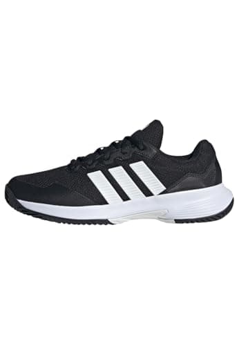 adidas Herren GAMECOURT 2 Tennis Shoes, core Black/FTWR White/Silver met., 45 1/3 EU