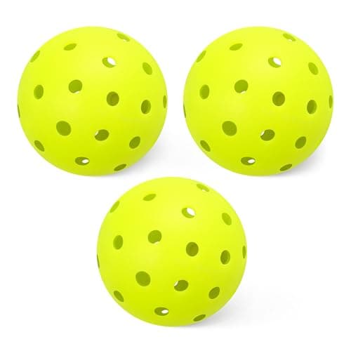 Amazon Basics Bälle für den Außenbereich, USAPA-Zulassung, Gelb, 3er-Pack