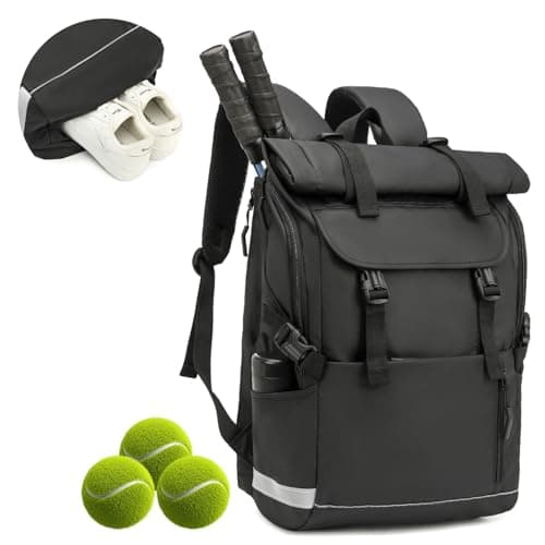BlesMaller Tennistasche für Herren Damen Tennisrucksack mit Schuhfach