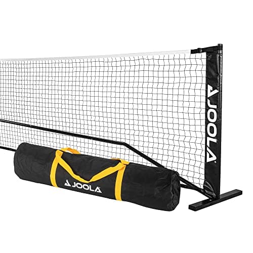 JOOLA Essentials Pickleball-Netz – Höhe 91,4 cm an Pfosten und 86,4 cm in der Mitte, USAPA empfohlene 56,9 cm Länge – Stahlrahmen und Robustes Netz, tragbares Pickleball-Netz inklusive Tragetasche