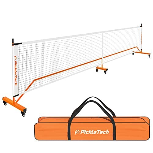 PICKLETECH Tragbares Pickleball-Netz mit Rollen
